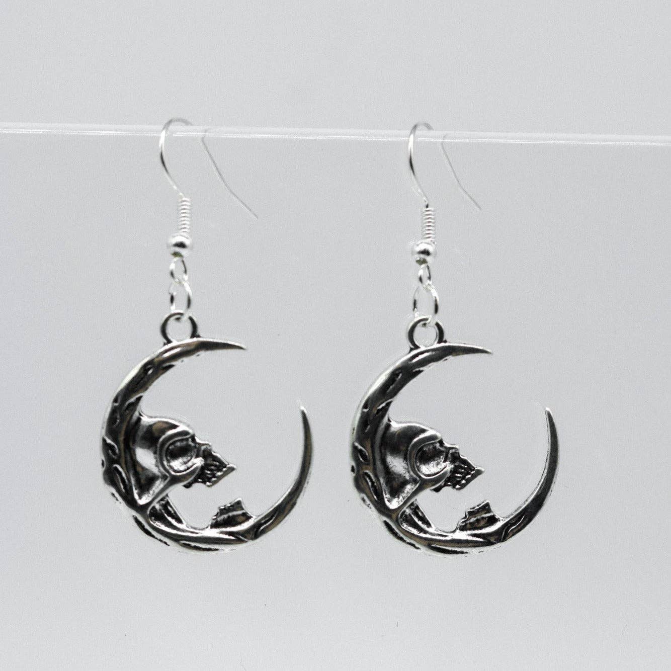Moon Skull Earrings